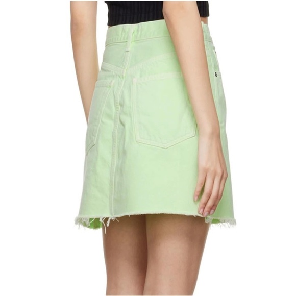 AGOLDE Criss Cross Mini Denim Skirt - Picture 12 of 15